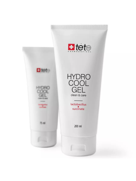 Гель холодное гидрирование с лизатом бактерий, энзимами тыквы и сукцинатом Tete Cosmeceutical Hydro Cool Gel, 200 мл